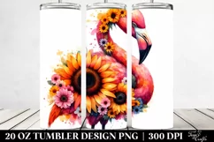 Half Body Sunflower & Daisies | 20 oz Tumbler Product Image 2