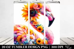 Half Body Sunflower & Daisies | 20 oz Tumbler Product Image 2