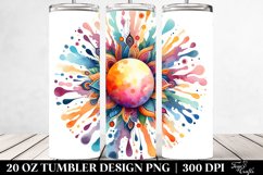 Colorful Sun Watercolor | 20 Oz Tumbler Product Image 2
