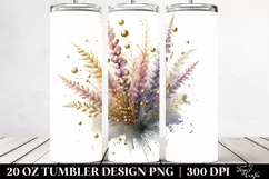Abstract Shiny Heather, Watercolor Splash | 20 Oz Tumbler Product Image 2