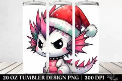 Cute Angry Dragon, High-Res 20 Oz Tumbler Product Image 2