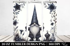 Watercolor Gothic Gnome | 20 oz Tumbler Product Image 2