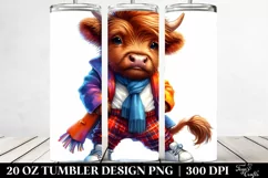 Cute Baby Highlandcow Dancing with Cool Haircut | 20 oz Product Image 2
