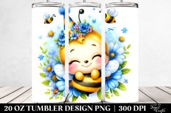 Colorful Baby Bee Watercolor | 20 Oz Tumbler Product Image 2