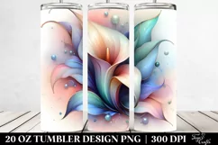 Glossy Calla Lily Art, Transparent 20 Oz Tumbler Product Image 2