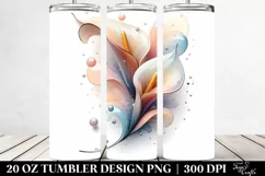Glossy Calla Lily Art, Transparent 20 Oz Tumbler Product Image 2