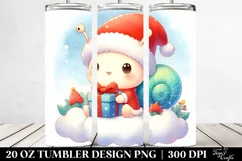 Cute Baby Snail on Cloud 20 Oz Tumbler Product Image 2