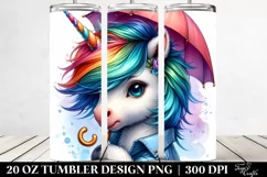 Colorful Unicorn by 20 Oz Tumbler Product Image 2