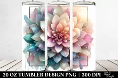 Shiny Dahlia Retro Frame | 20 oz Tumbler Product Image 2