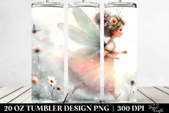 Whimsical Running Fairy, Transparent 20 Oz Tumbler Product Image 2