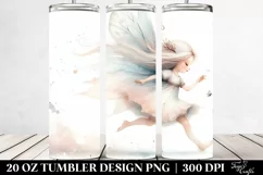Whimsical Running Fairy, Transparent 20 Oz Tumbler Product Image 2