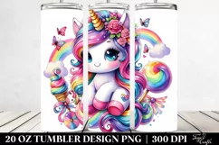 Funny Unicorn | 20 oz Tumbler Product Image 2