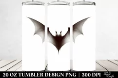 Simple Bat Clipart, Transparent 20 Oz Tumbler Product Image 2