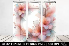 Abstract Pastel Glossy Azalea 20 Oz Tumbler Product Image 2