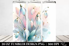 Abstract Shiny Snowdrop Made of | 20 oz Tumbler Product Image 2