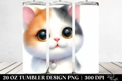 Cute Playful Cat, High-Res 20 Oz Tumbler Product Image 2