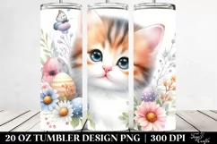 Cute Playful Cat, High-Res 20 Oz Tumbler Product Image 2