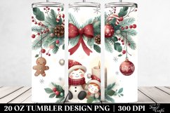 Cute Christmas Garland Clipart 20 Oz Tumbler Product Image 2