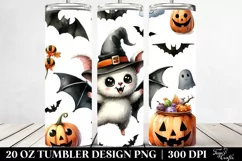 Funny Halloween Bat Clipart 20 Oz Tumbler Product Image 2