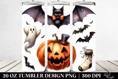Funny Halloween Bat Clipart 20 Oz Tumbler Product Image 2
