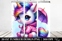 Cute Baby Unicorn, Style | 20 oz Tumbler Product Image 2