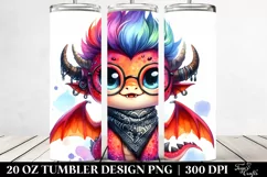 Cute Baby Dragon with es 20 Oz Tumbler Product Image 2