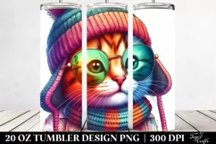Quirky Kitten Portrait | 20 oz Tumbler Product Image 2