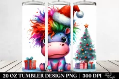 Extremely Expressive Baby Hippo 20 Oz Tumbler Product Image 2