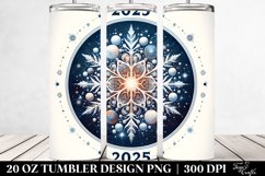 Snowflake with 2025 Clipart 20 Oz Tumbler Product Image 2