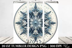 Snowflake with 2025 Clipart 20 Oz Tumbler Product Image 2