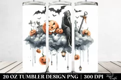 Undead Halloween Cloud | 20 oz Tumbler Product Image 2