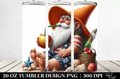 Digital Painting Gnome Beach Wear Tumbler Product Image 2