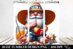 Digital Painting Gnome Beach Wear Tumbler Product Image 2