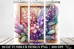 Abstract Wooden Stained Tumbler Design Product Image 2