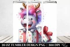 Extremely Expressive Baby Hippo 20 Oz Tumbler Product Image 2