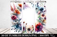 Wild Flowers Horizontal Frame Vibrant Abstract | 20 Oz Product Image 2