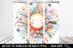 Whimsical Colorful Pastel Sun | 20 oz Tumbler Product Image 2