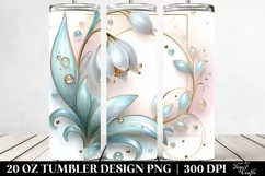 Glossy Snowdrop Tumbler | 20 oz Tumbler Product Image 2