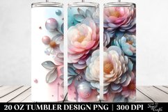 Pastel Peonies | 20 oz Tumbler Product Image 2