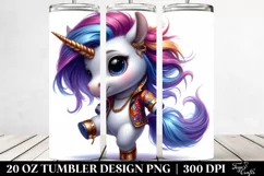 Vibrant Baby Unicorn Tumbler Design Product Image 2