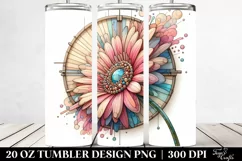 Stained Gerbera Tumbler | 20 oz Tumbler Product Image 2