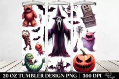 Funny Halloween Nightmare Tumbler Design Product Image 2