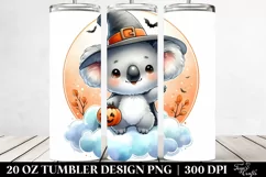 Cute Baby Koala Halloween 20 Oz Tumbler Product Image 2
