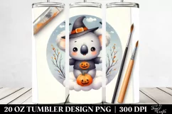 Cute Baby Koala Halloween 20 Oz Tumbler Product Image 2