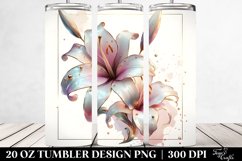Glossy Lily Tumbler | 20 oz Tumbler Product Image 2