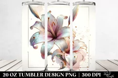 Glossy Lily Tumbler | 20 oz Tumbler Product Image 2