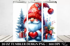 Vibrant Christmas Gnome | 20 oz Tumbler Product Image 2