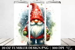 Vibrant Christmas Gnome | 20 oz Tumbler Product Image 2