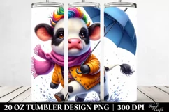 Vibrant Baby Cow Tumbler Design Product Image 2