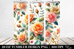 Colorful Orange Roses | 20 oz Tumbler Product Image 2